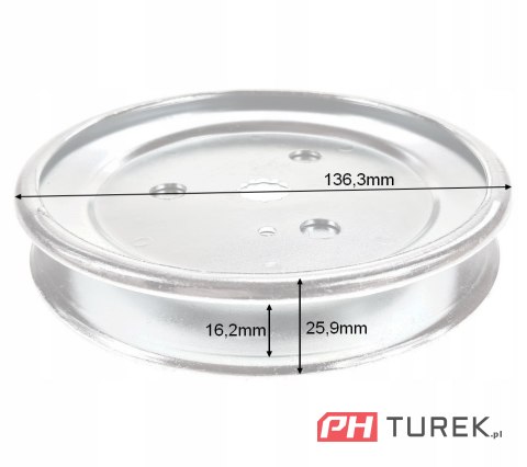 Koło pasowe noży traktorka murray 42'' 494199 136,5mm ➤ phturek.pl